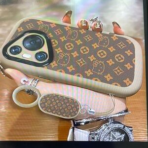 Luxury Designer Phone Case - Brown